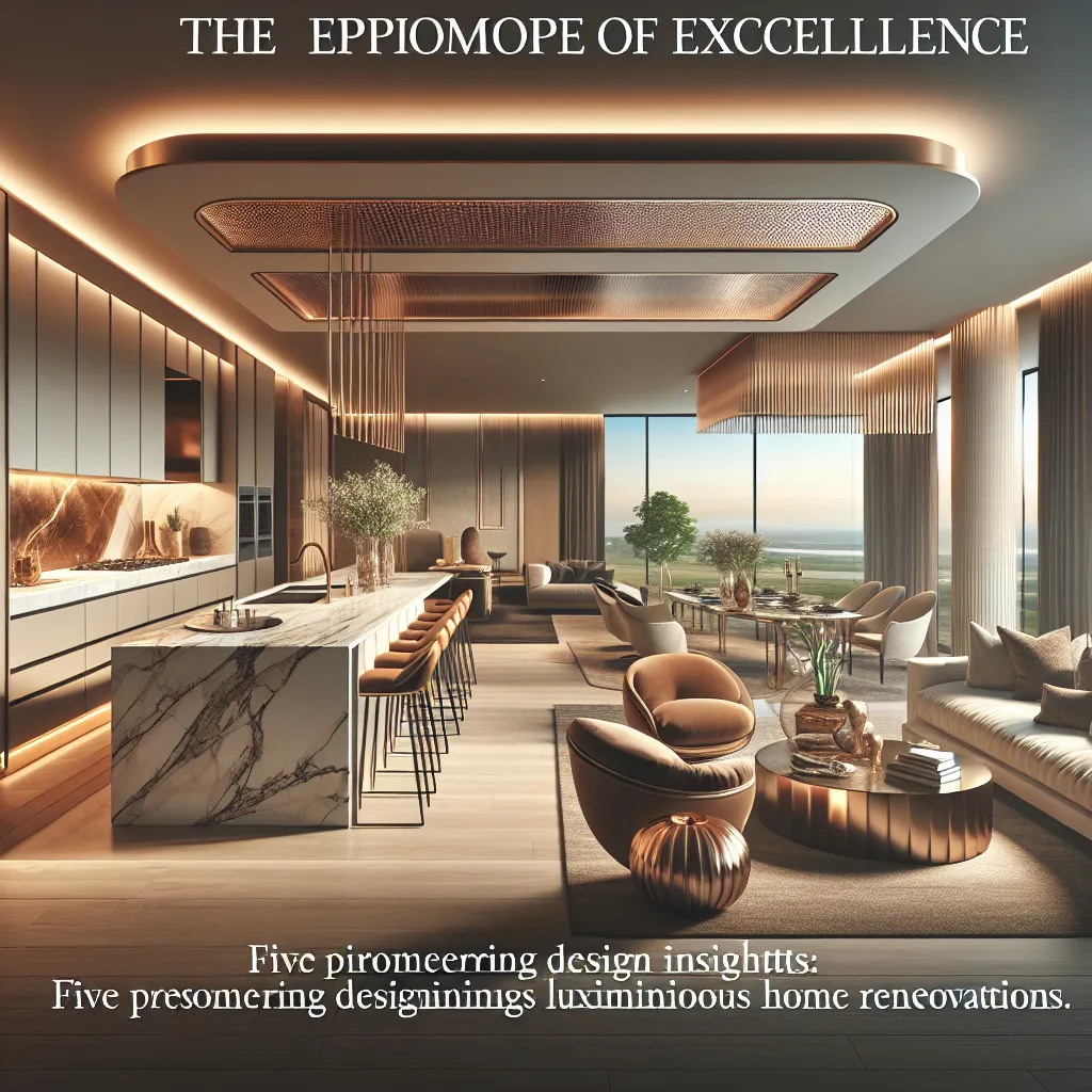The Epitome of Excellence: Five Pioneering Design Insights Defining Luxurious Home Renovations