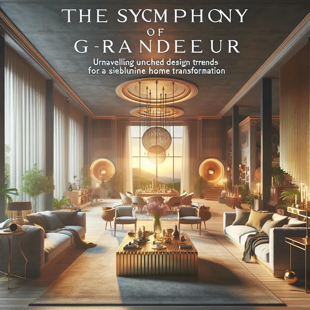 The Symphony of Grandeur: Unraveling Five Uncharted Design Trends for a Sublime Home Transformation