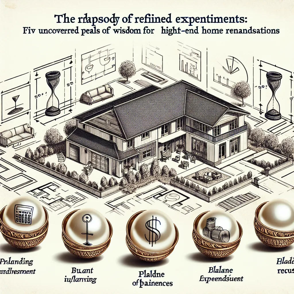 The Rhapsody of Refined Expenditures: Five Uncovered Pearls of Wisdom for High-End Home Renovations
