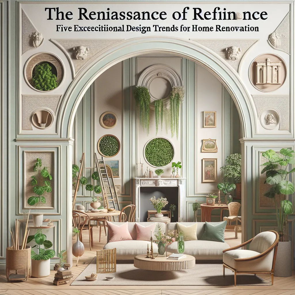 The Renaissance of Refinement: Five Exceptional Design Trends for Home Renovation