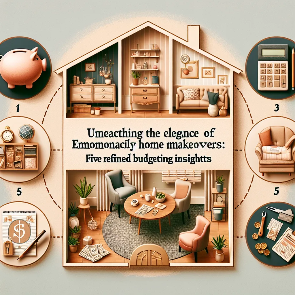 Unearthing the Elegance of Economical Home Makeovers: Five Refined Budgeting Insights