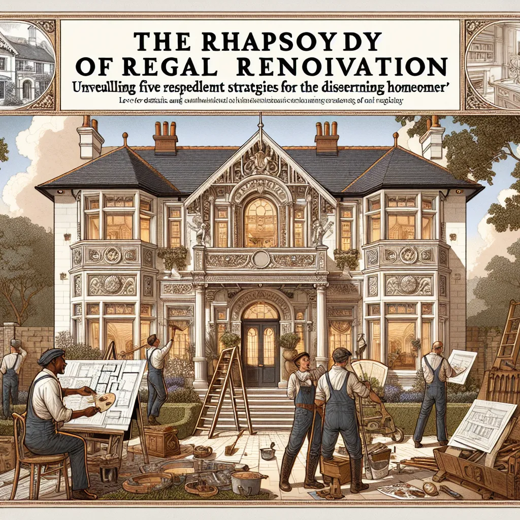 The Rhapsody of Regal Renovation: Unveiling Five Resplendent Strategies for the Discerning Homeowner