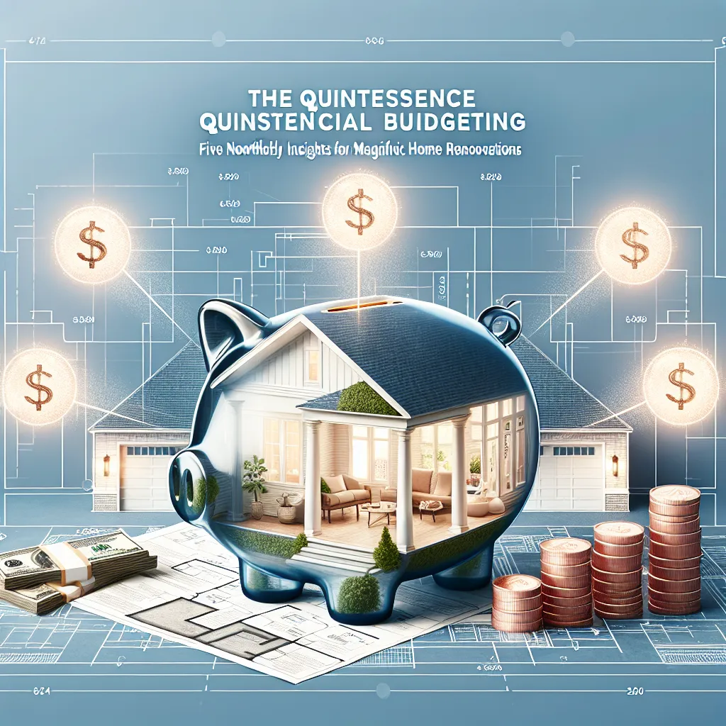 The Quintessence of Quintessential Budgeting: Five Noteworthy Insights for Magnificent Home Renovations